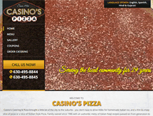 Tablet Screenshot of casinospizza.com